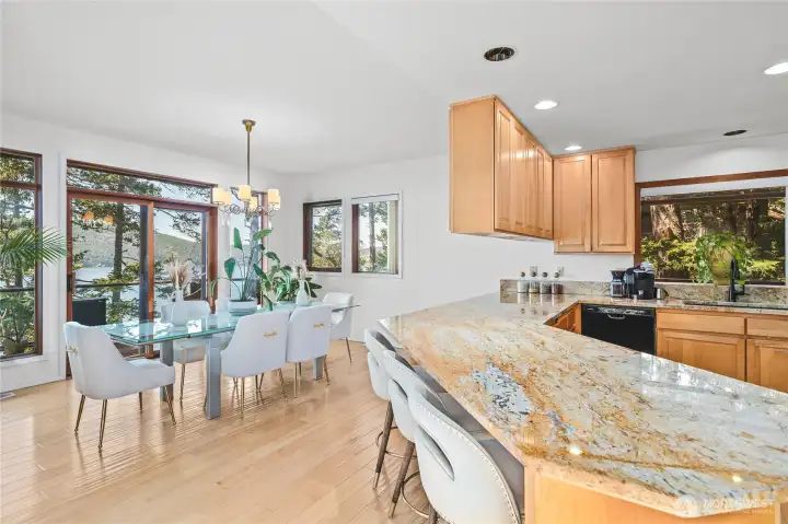 Kitchen Open to Dining Area Kitchen Open to Dining Area