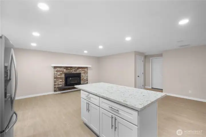 Alternate view from kitchen towards living space