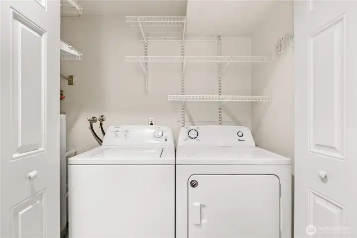 There is in unit laundry.