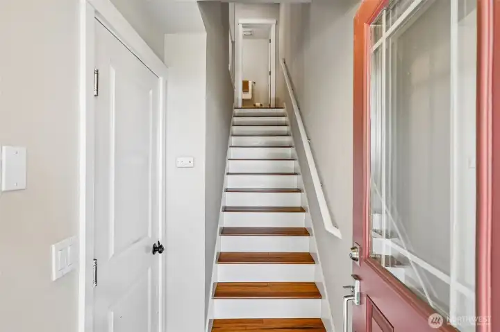 Entry Foyer with stairs to 2nd Floor Living Area