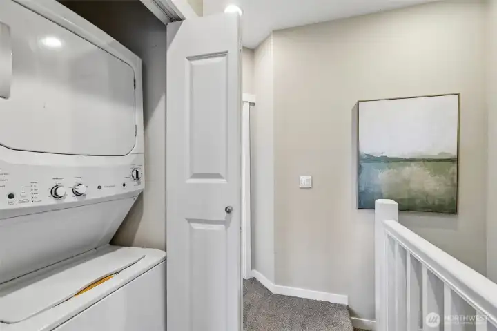 In-Unit Stacked Washer and Dryer