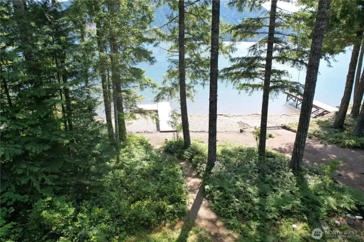 Stunning water and mountain view from property.