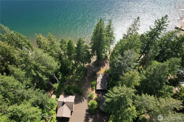 Wow! Stunning view of property and lake.