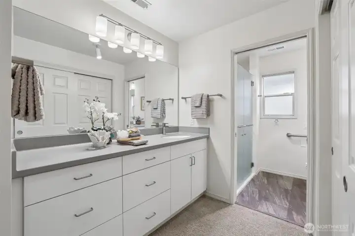 Modern design primary bathrom