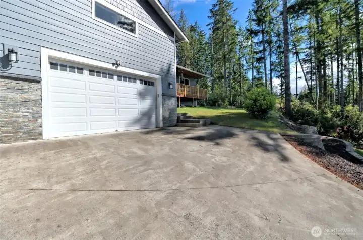 2 car garage built with the thought of future expansion. 2 car garage built with the thought of future expansion.