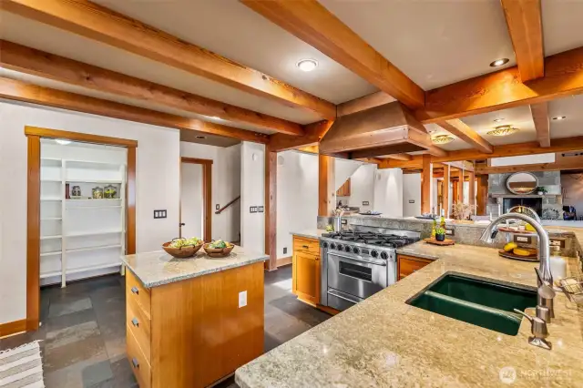 Big walk-in pantry will hold all your food and treasures.