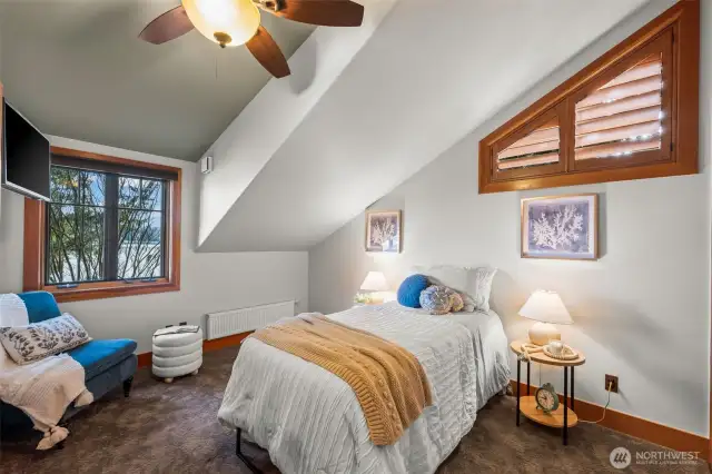 There are two more bedrooms on the 2nd story level.  The other one is the twin of this one.
