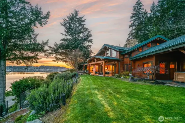Living close to nature, watching the birds, seals and eagles as they glide through their days.