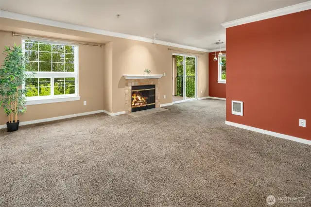 View of Living space from front door
