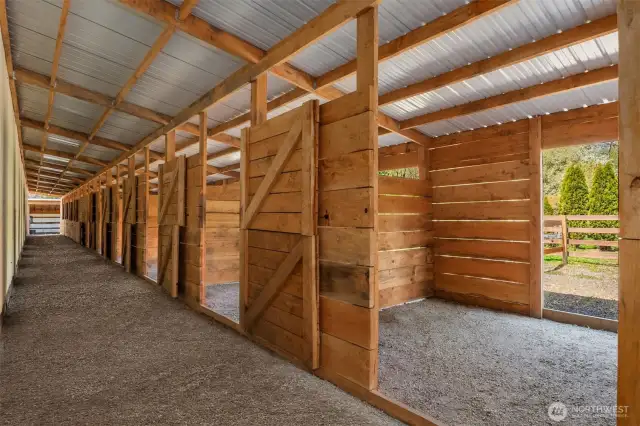 New 13 stall barn - with runs.