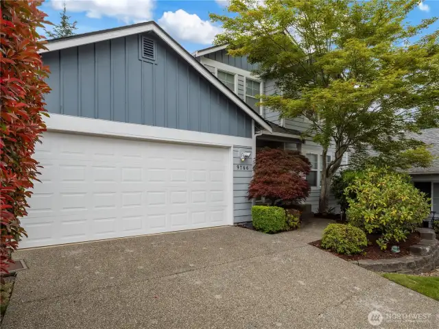 This home has a large 2 car garage, with extra storage and work space.