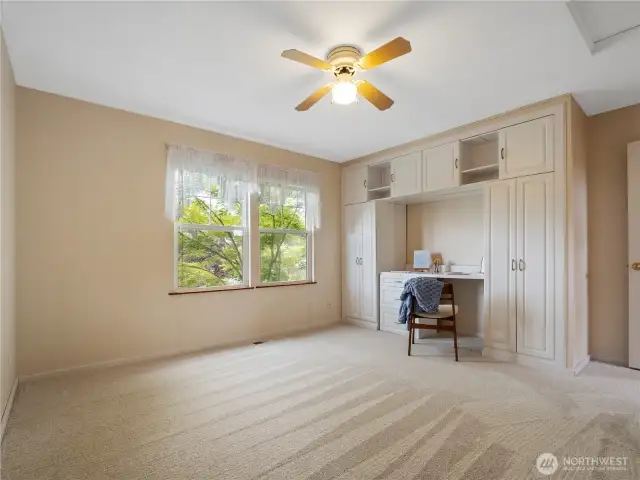 The large upstairs bedroom is towards the front half of the home.