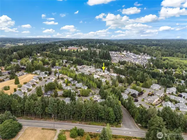 This community is just off the main roads in Silverdale.