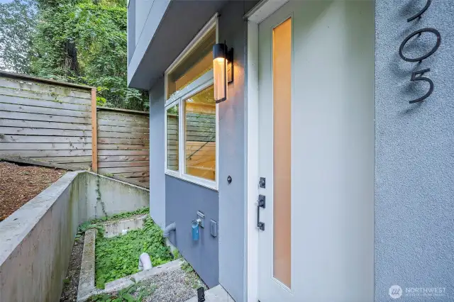 Front Door of this end unit