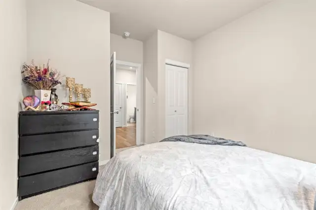 Main floor bedroom with queen bed