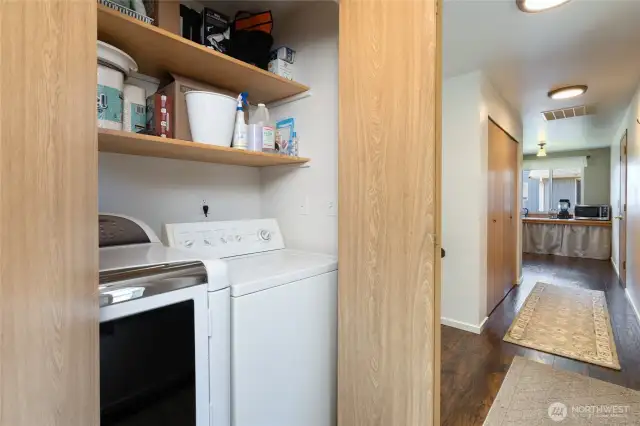Laundry is located centrally for easy access.