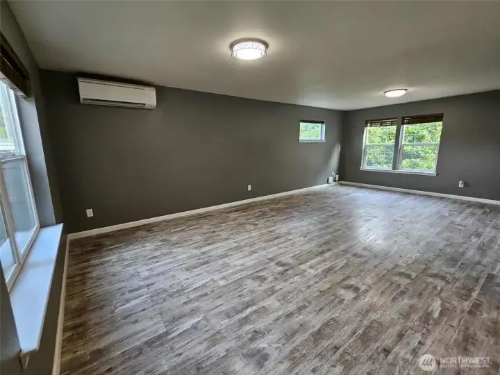 Huge living room with LVP flooring