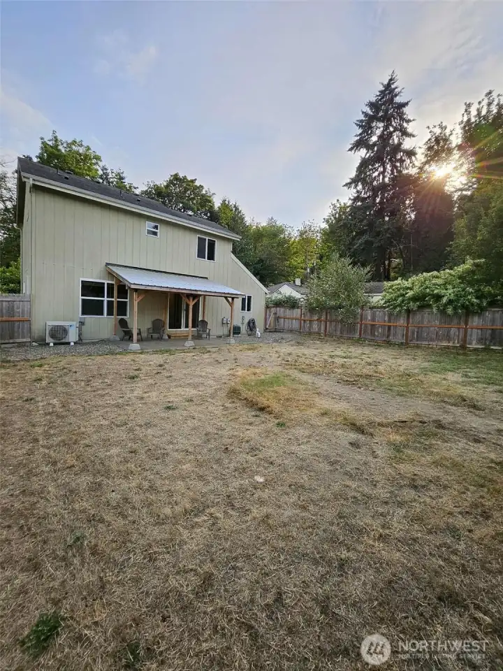 spacious fully fenced yard