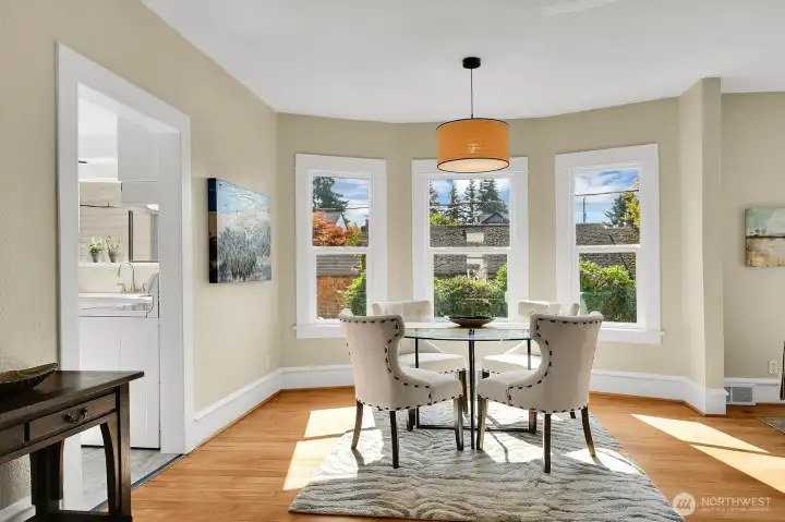 Dining Room with Grand Bay Window