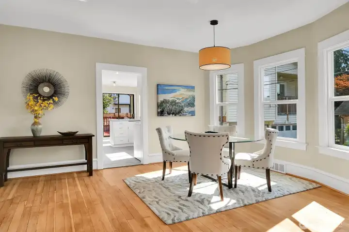 Dining Room with Grand Bay Window