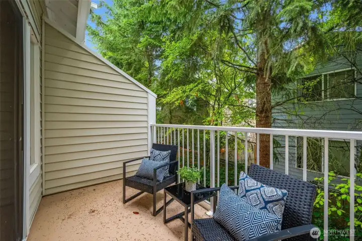 Private rear patio