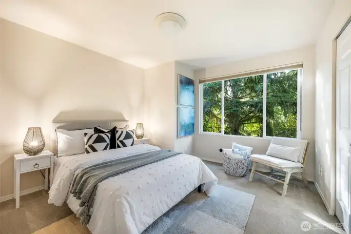 Second upstairs bedroom w/ terrritorial views