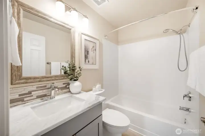 Private second bathroom