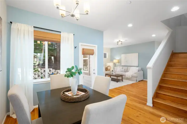 The dining area is a great place to connect over meals.