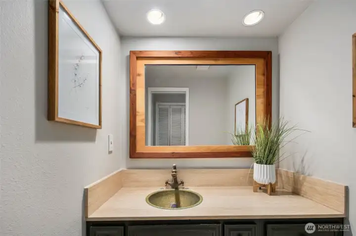 Powder room on the main floor.