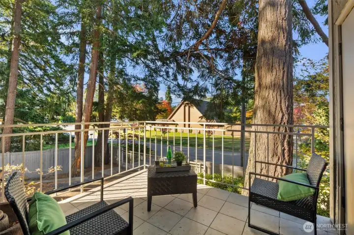 Spacious patio.