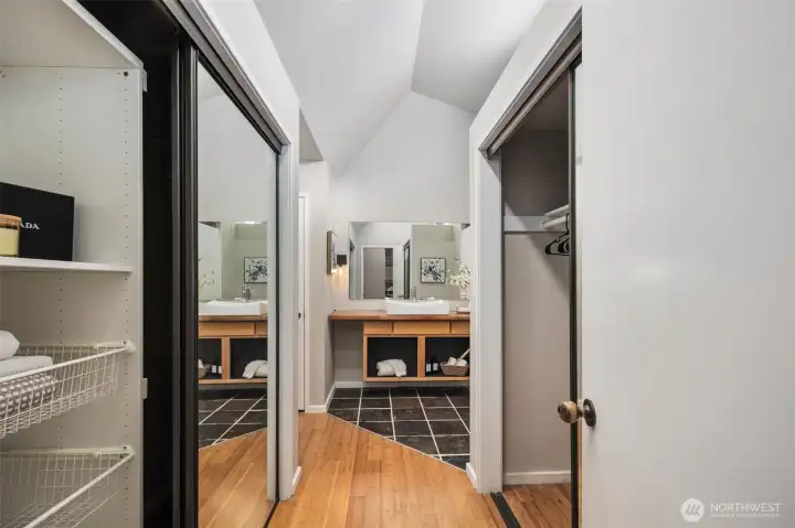 Spacious primary suite featuring abundant closet space