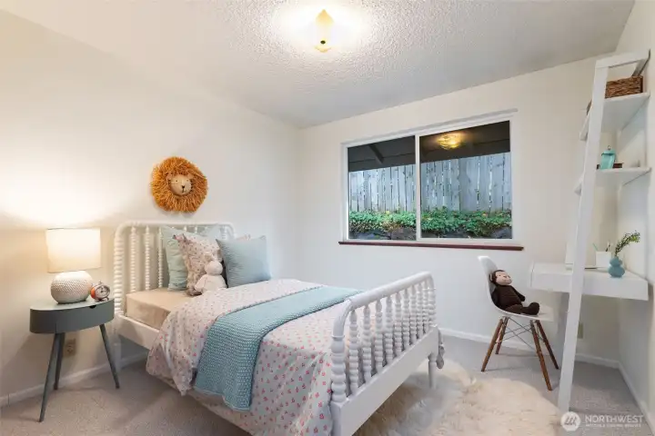 One of four bedrooms all on one level