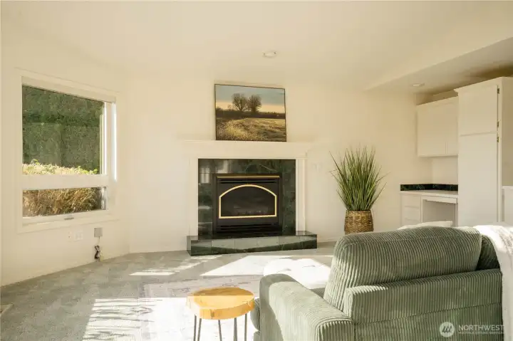 There is a gas fireplace in the Family Room for those cool winter nights.