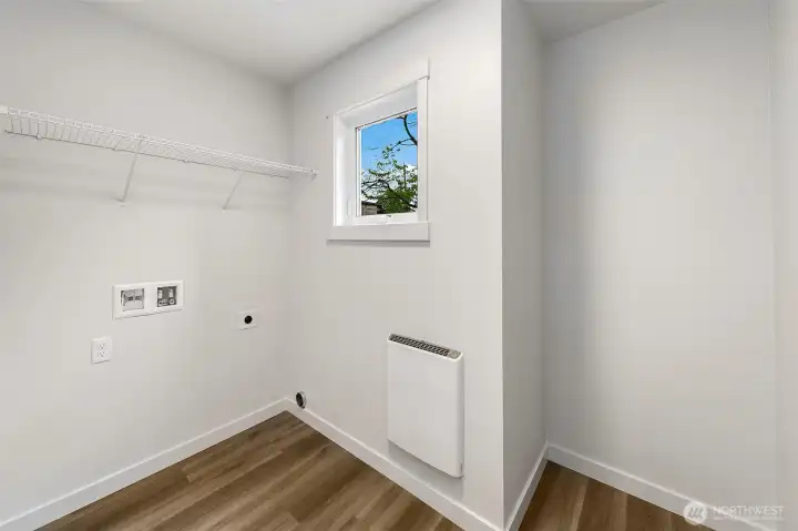 Large laundry/storage room on 2nd level