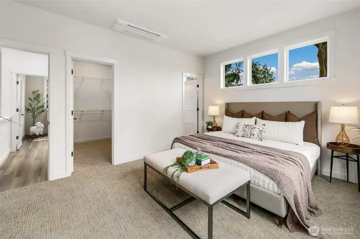 Primary walk-in closet