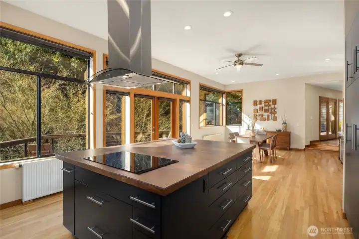 The cooktop is a Wolf Induction Cooktop new in 2021.