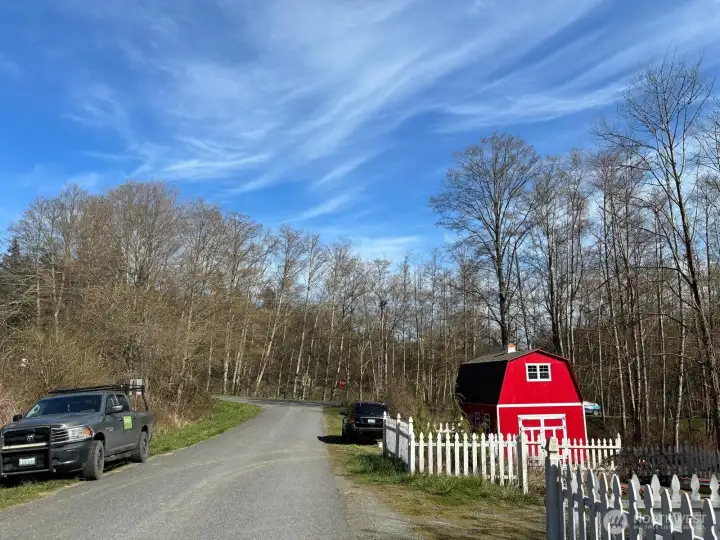 The lot looking east on Mt Entrance Road
