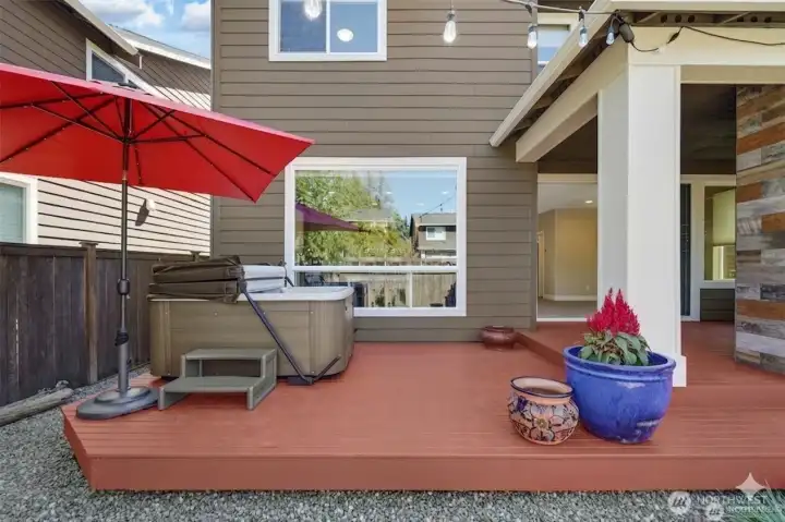 Deck and Hot Tub