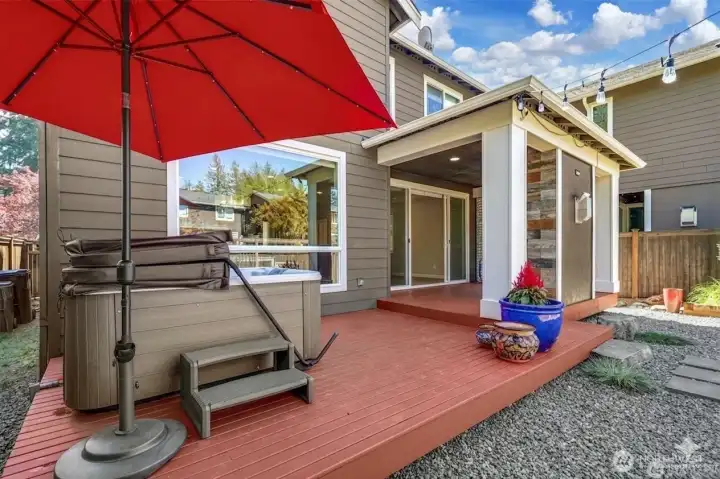 Deck and Hot Tub