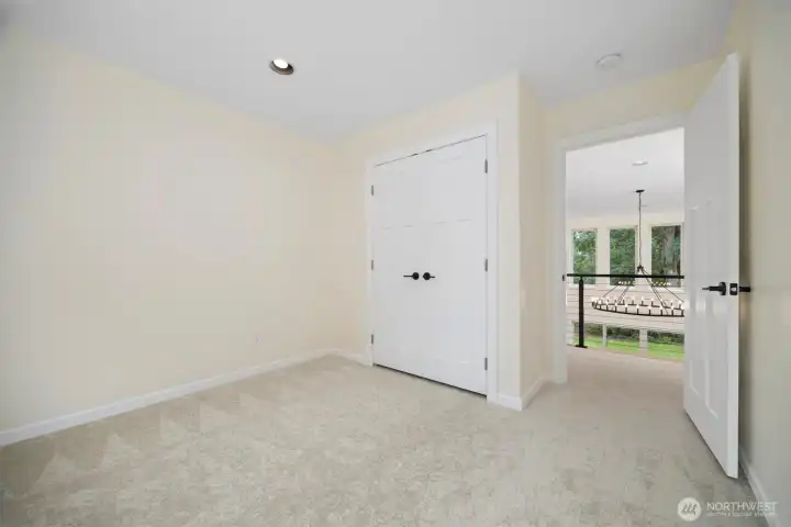 One of three guest rooms upstairs.