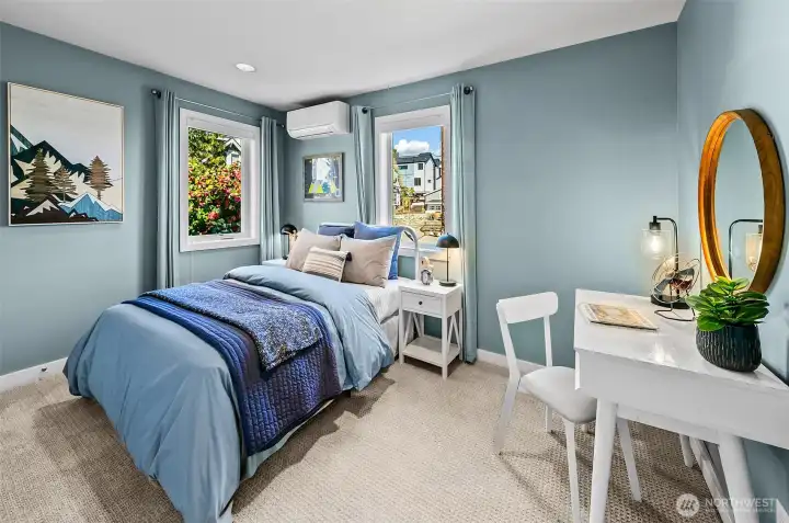 Light and bright 3rd bedroom.