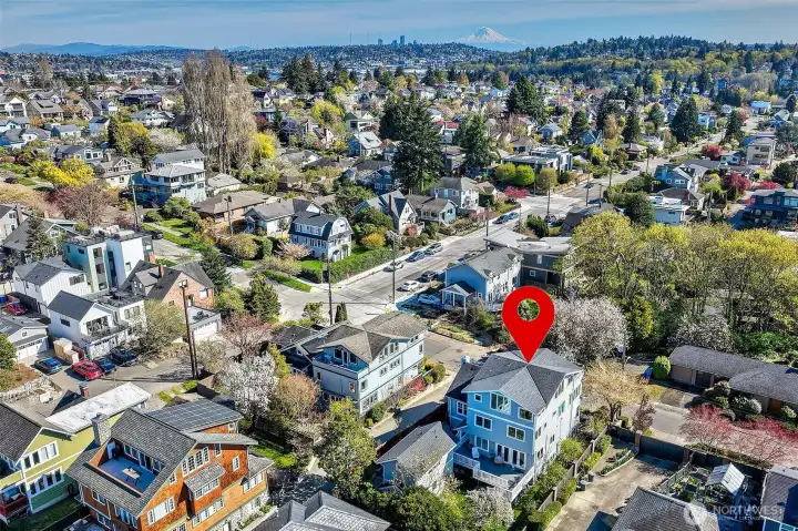 Perfectly positioned in Sunset Hill on a quiet street with panoramic view exposure.