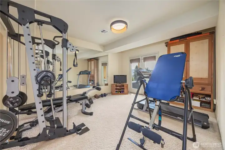 Bedroom 4, used as gym.
