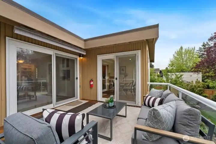 Deck is perfect for BBQing and gathering. Deck is perfect for BBQing and gathering.