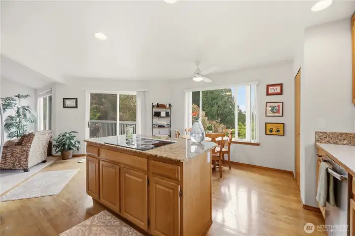 Large, Bright, Eat-in Kitchen with Island Large, Bright, Eat-in Kitchen with Island