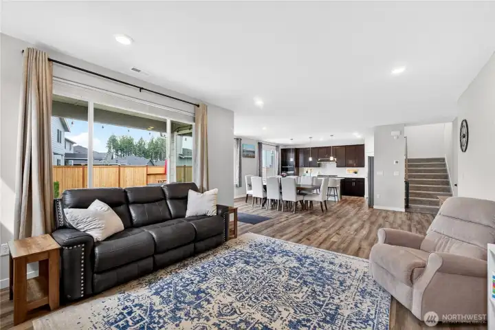 Spacious open concept living