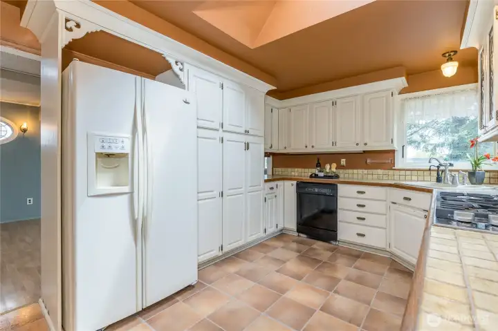 Exceptional storage in this thoughtful kitchen.