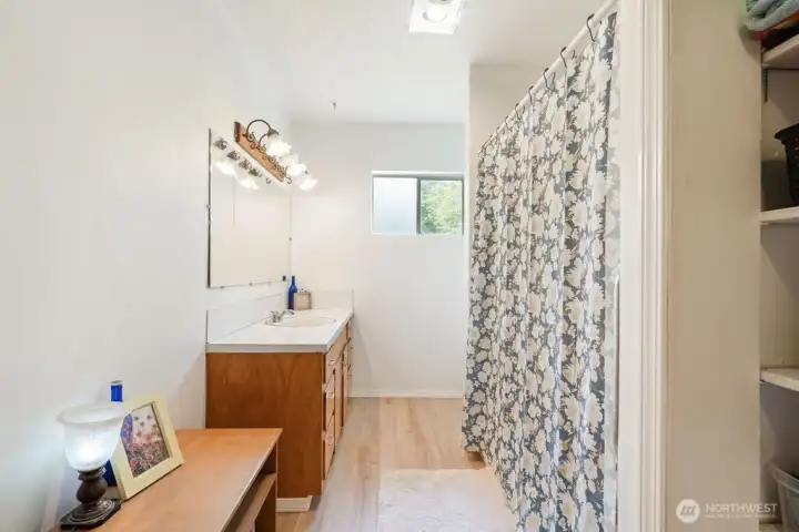 Hallway bathroom