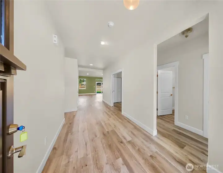 Built in 2021, this home welcomes you with open floor plan, vaulted ceilings and tons of natural light!