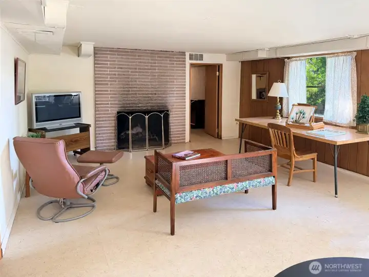 Located on the lower level is a very large rec room. This is only about half of the room. Might be an option to add a kitchen if you wanted to to create an M-I-L or ADU.